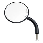 Biltwell Utility Mirror Round - Short Arm, Black