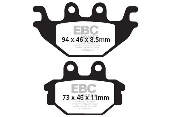 Ebc Fa-hh Series Spiekane Klocki Hamulcowe - Tył