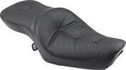 Drag Specialties Low-profile 2-up Vinyl Seat - For Harley Davidson