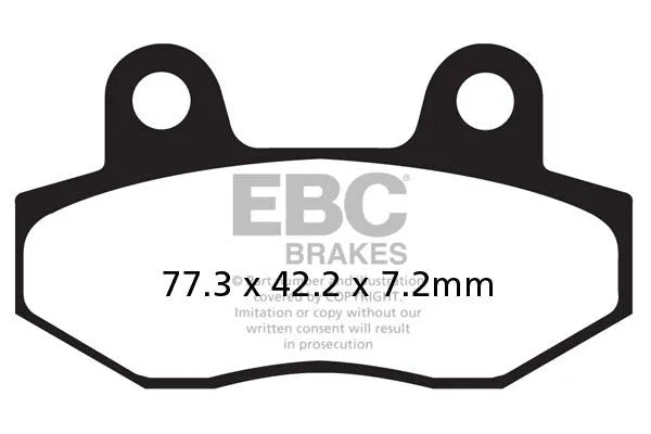 Ebc Sfa-hh Spiekane Klocki Hamulcowe Do Skuterów - Przód & Tył