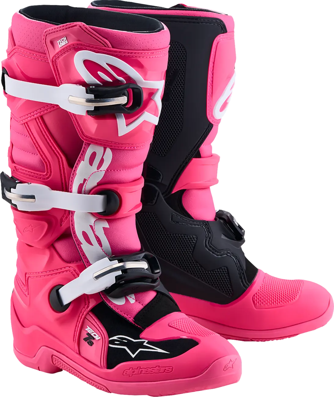 Alpinestars Tech 7S Boots Pink Black White