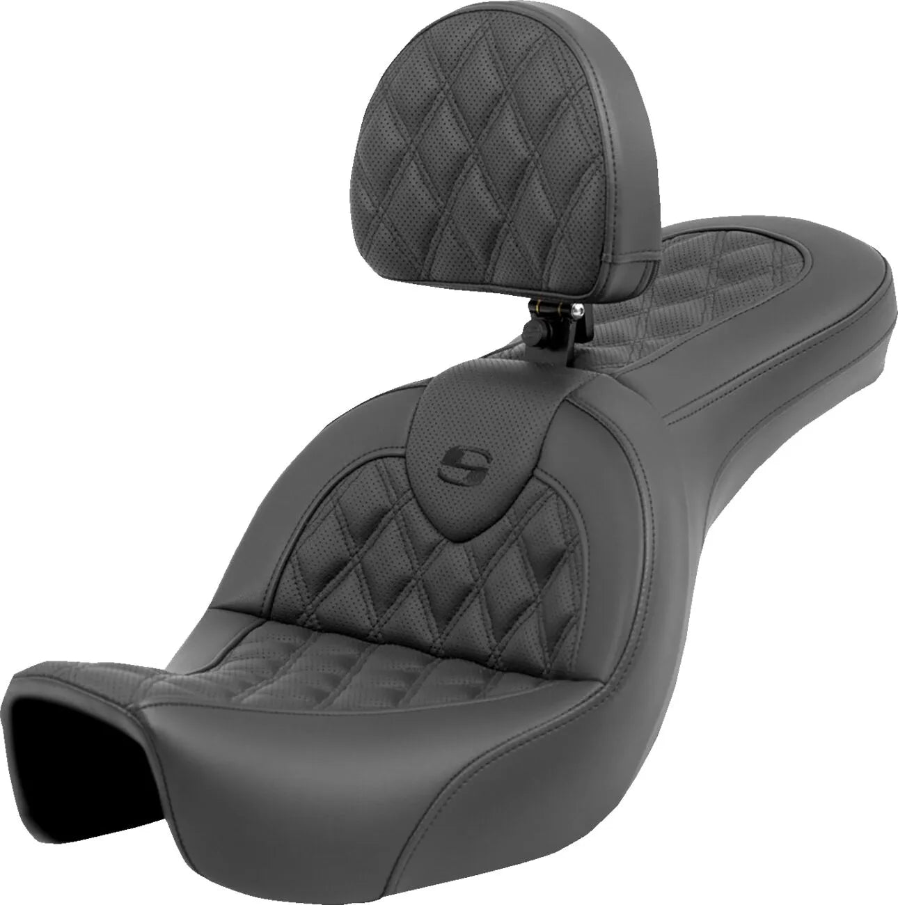 Saddlemen Roadsofa Lattice Stitch Seat - For Harley Davidson