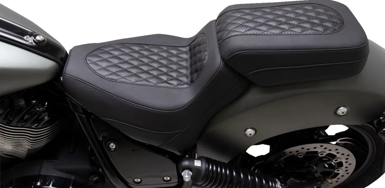 Pillion Mustang Squareback Passenger Seat - For INDIAN