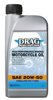 Drag Specialties Mineral Engine Oil 20w-50 1 liter