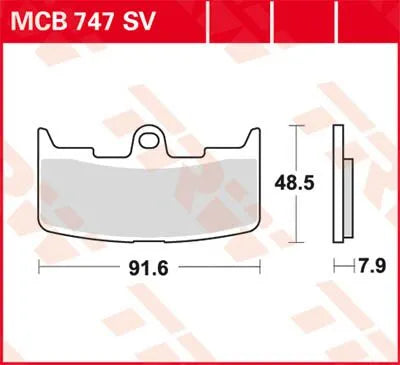 Trw Sv Series Spiekane Klocki Hamulcowe - Przód