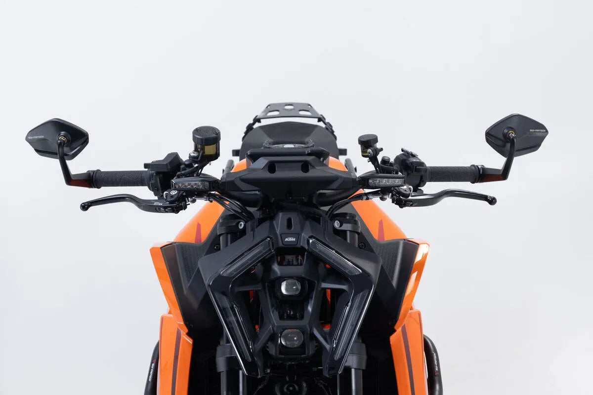 Sw-motech Bar End Mirrors - Black Aluminum