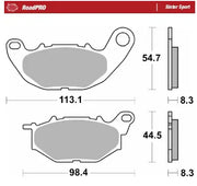 Moto-Master RoadPro Sinter Sport Front Brake Pads