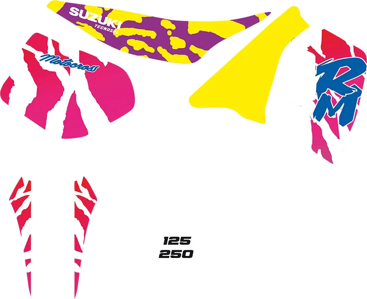 Tecnosel Graphic Kit For Suzuki Vintage Bikes