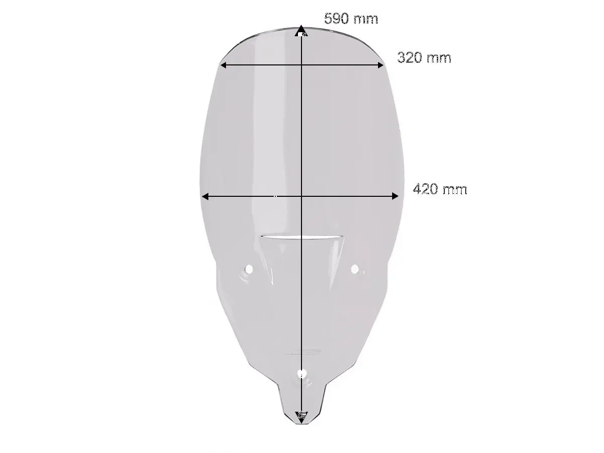 WRS Touring Windscreen Clear for Tiger Sport 800