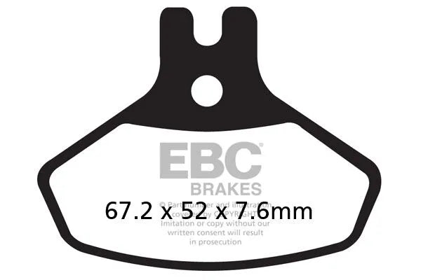 Ebc R Series Spiekane Klocki Hamulcowe Do Atv - Przód