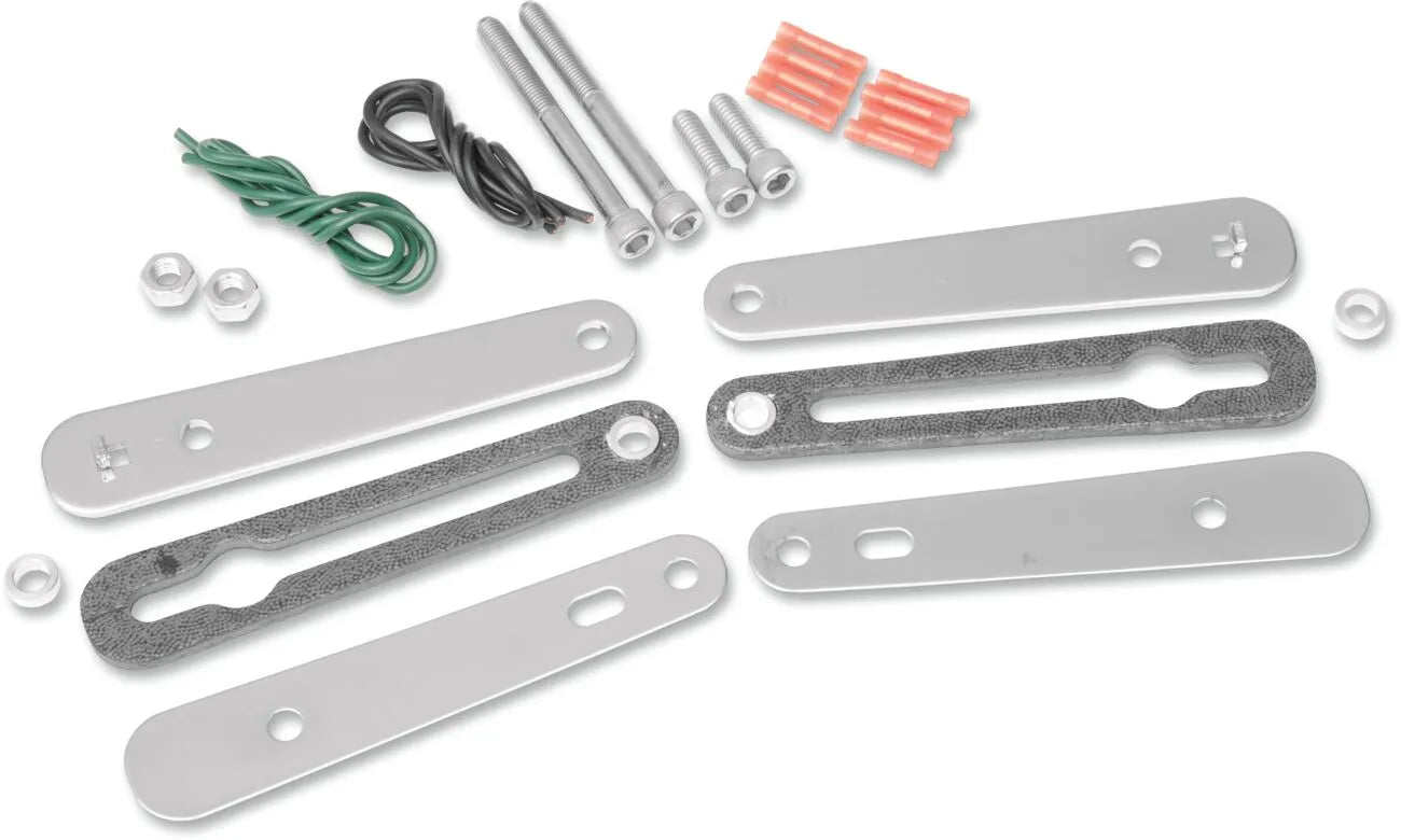 Saddlemen Turn Signal Relocation Kit - Chrome