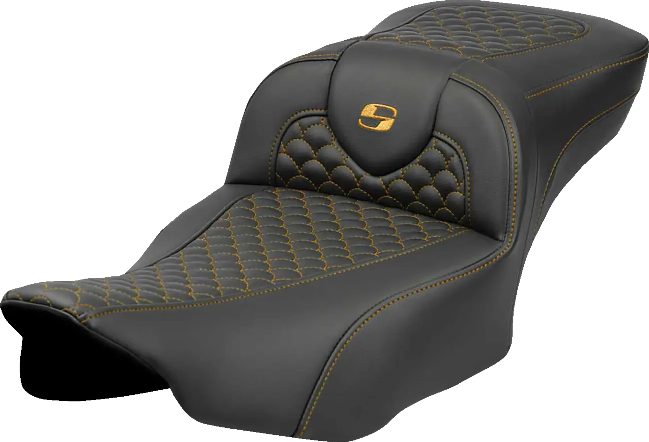 Saddlemen Dragon Scale Roadsofa Seat - For Harley Davidson
