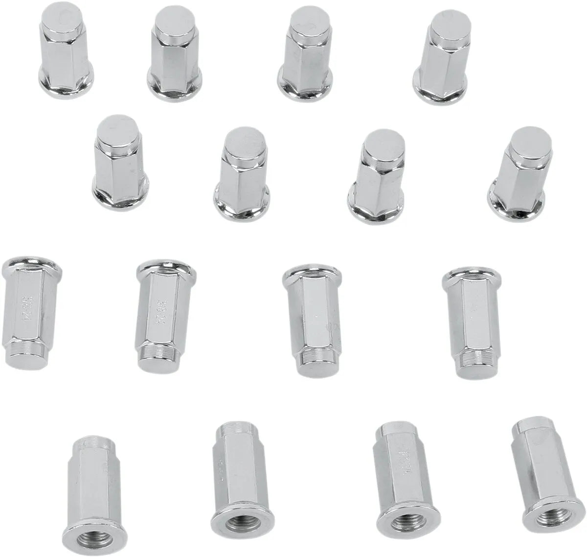 ITP Chrome Flat Base Lug Nuts 3/8-24