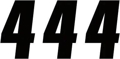 Factory Effex Number Stickers - 7" Black 4