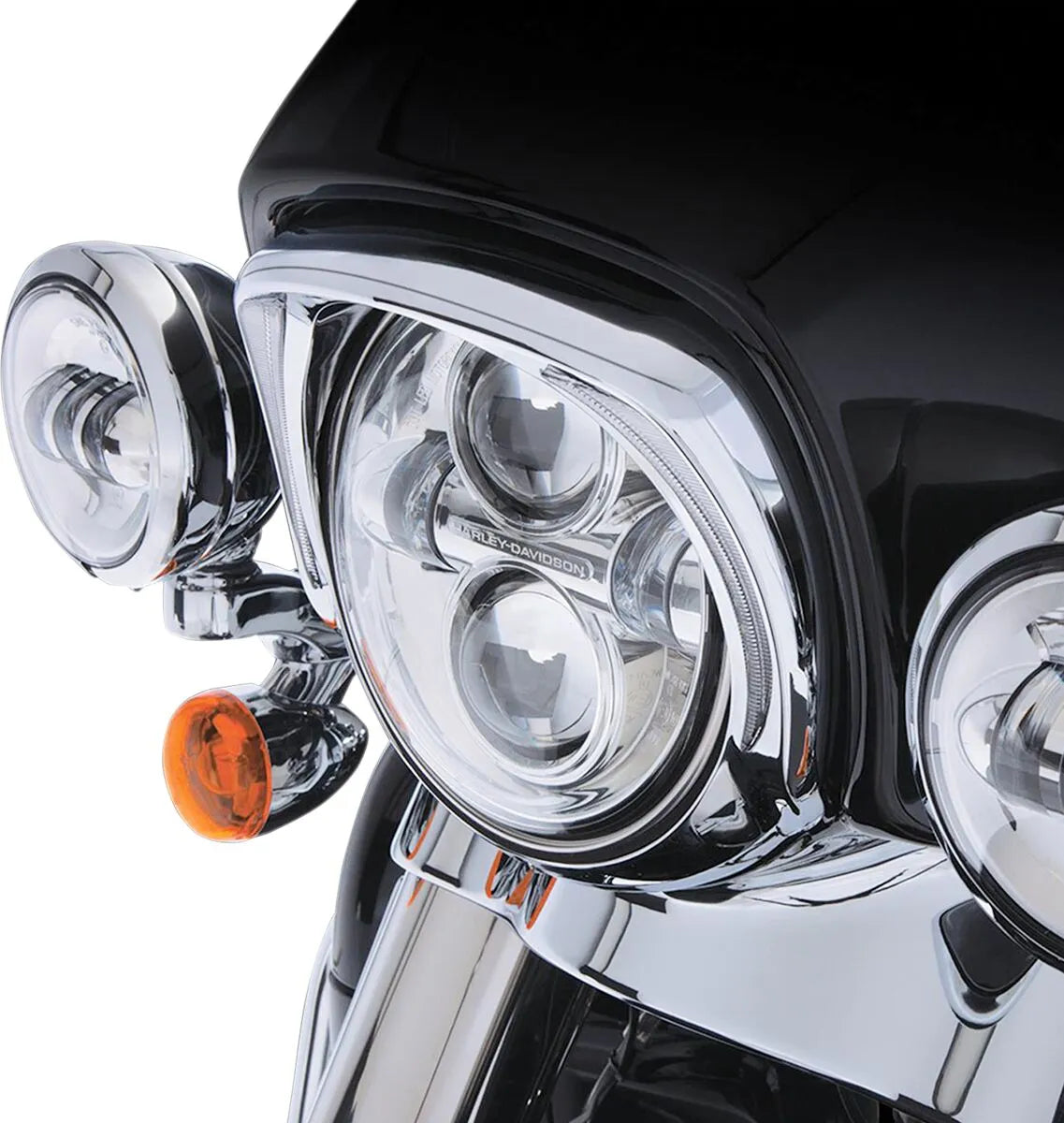 Ciro Fang® Headlight Bezels With White Led Running Lights