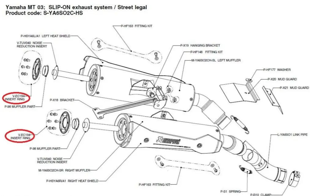 Akrapovic Część Zamienna do Układu Wydechowego (8503)