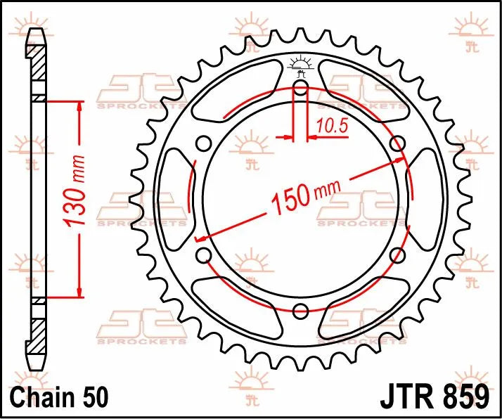 Jt Sprockets Steel Rear Sprocket 530-38t