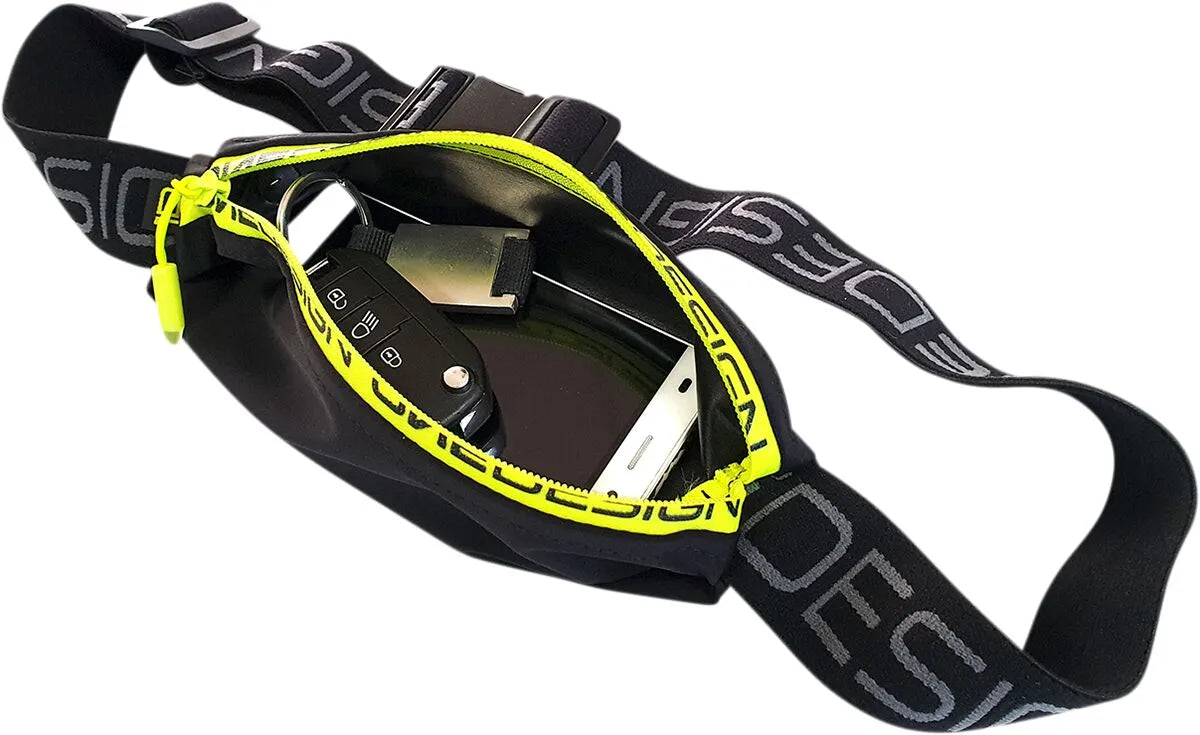 Onedesign Polyester Waterproof Belt Pouch - Black/Yellow - BP