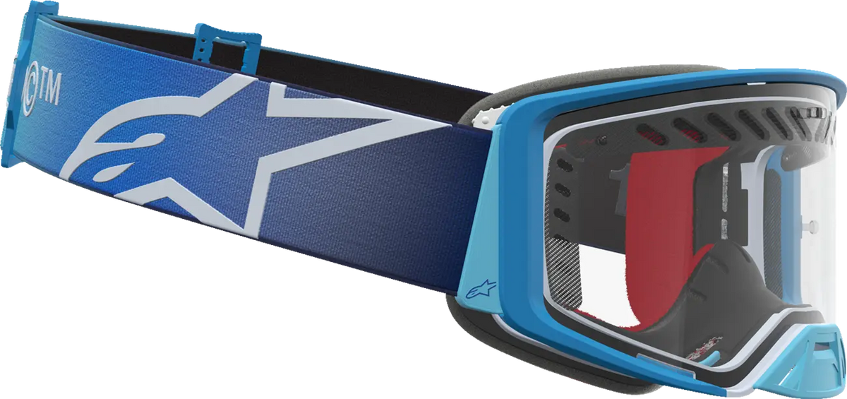 Alpinestars Supertech Dura Air Fluid Goggles Blue Fade/Sil/Clr