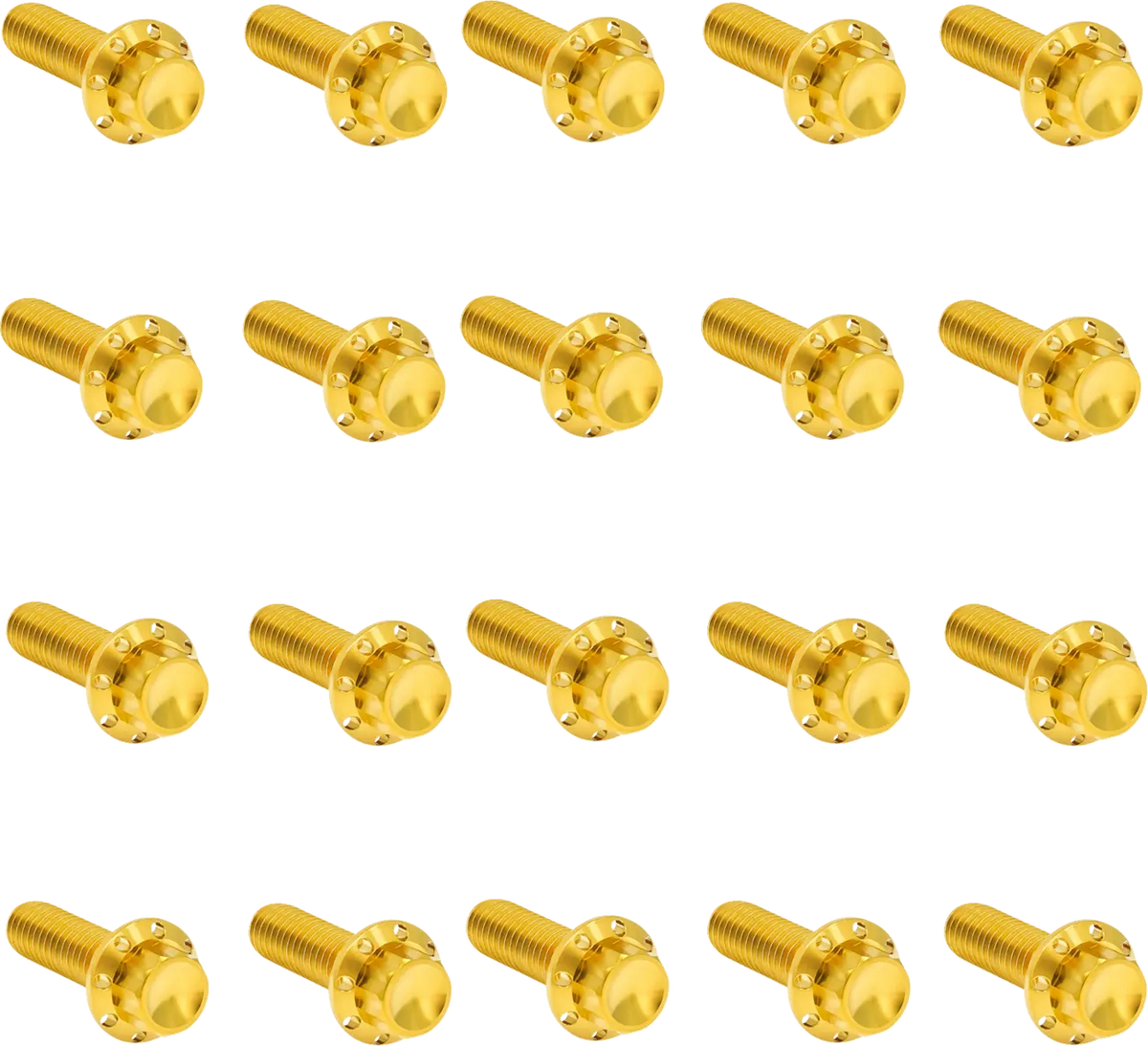 Arlen Ness Rocker Box M8 12-Point Bolt Kit Gold for 2017-UP