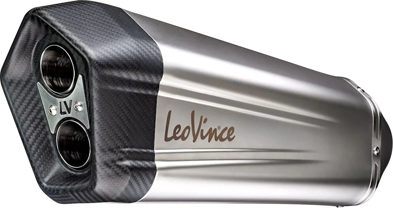 Leovince LV-12 Tłumik Slip-on - Stal Nierdzewna - Homologacja Drogowa ECE