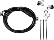 Drag Specialties Przedłużony zestaw przewodów hamulcowych 49.25" Czarny