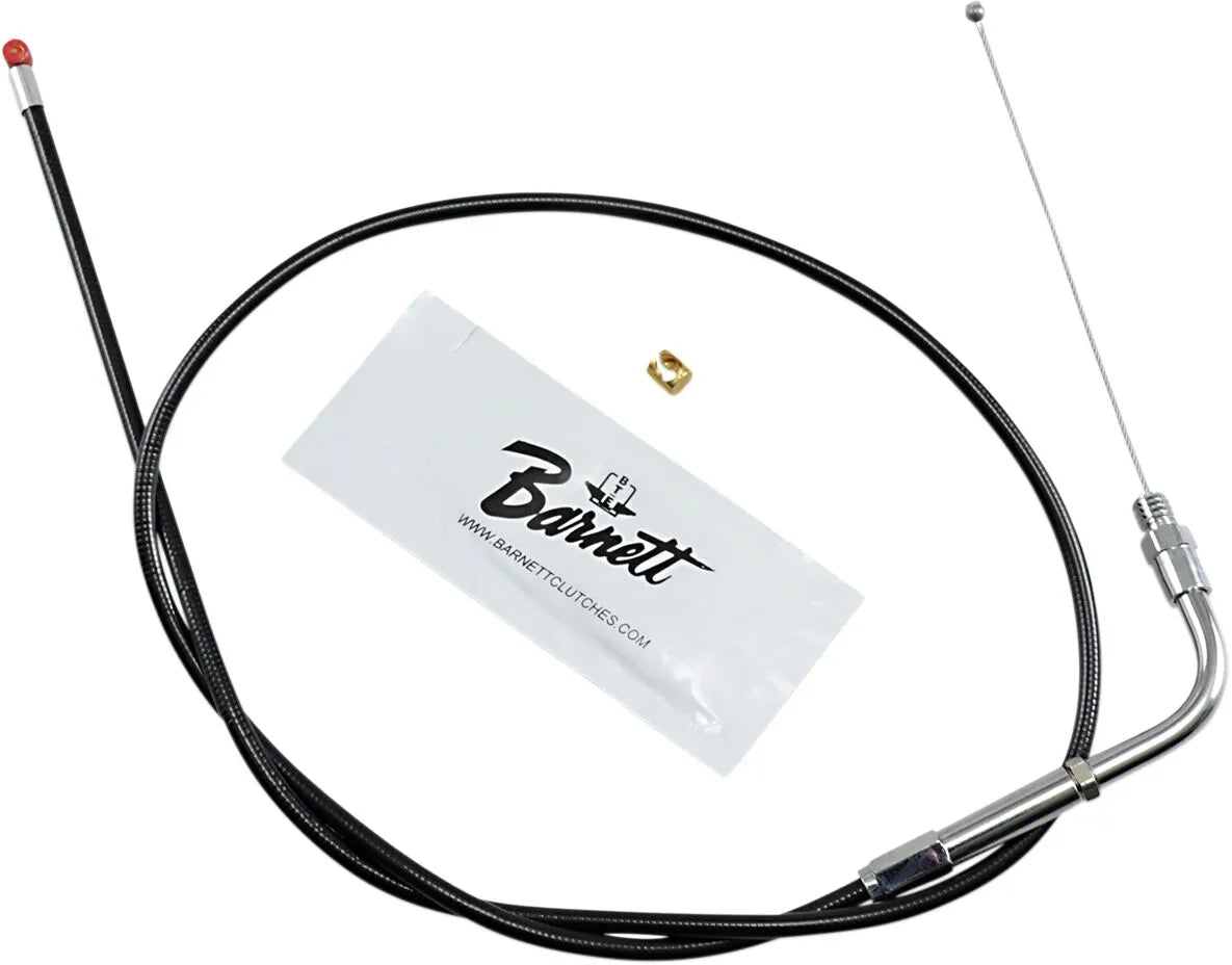 Barnett Black Vinyl Standard Throttle/Idle Cable for HD