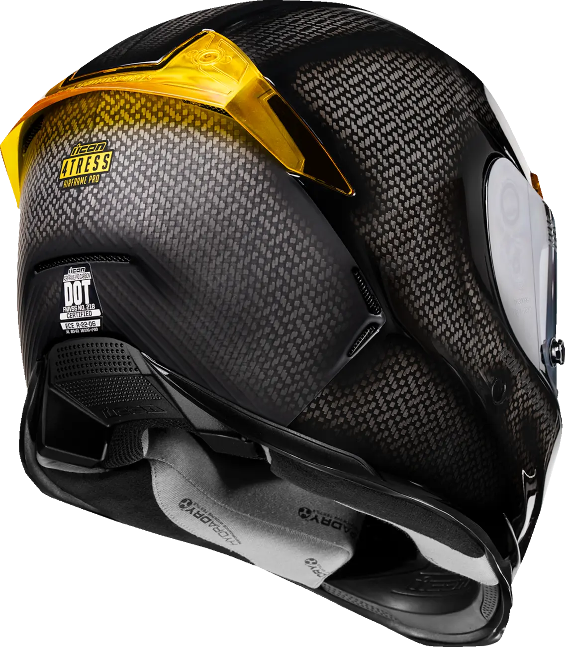 Icon Airframe Pro Carbon 4Tress Helmet Yellow