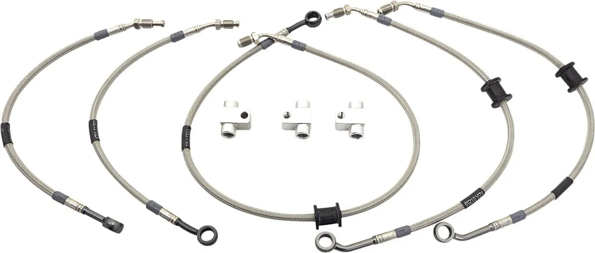 Trw Motorcycle Steel Braided Front Brake Line Kit