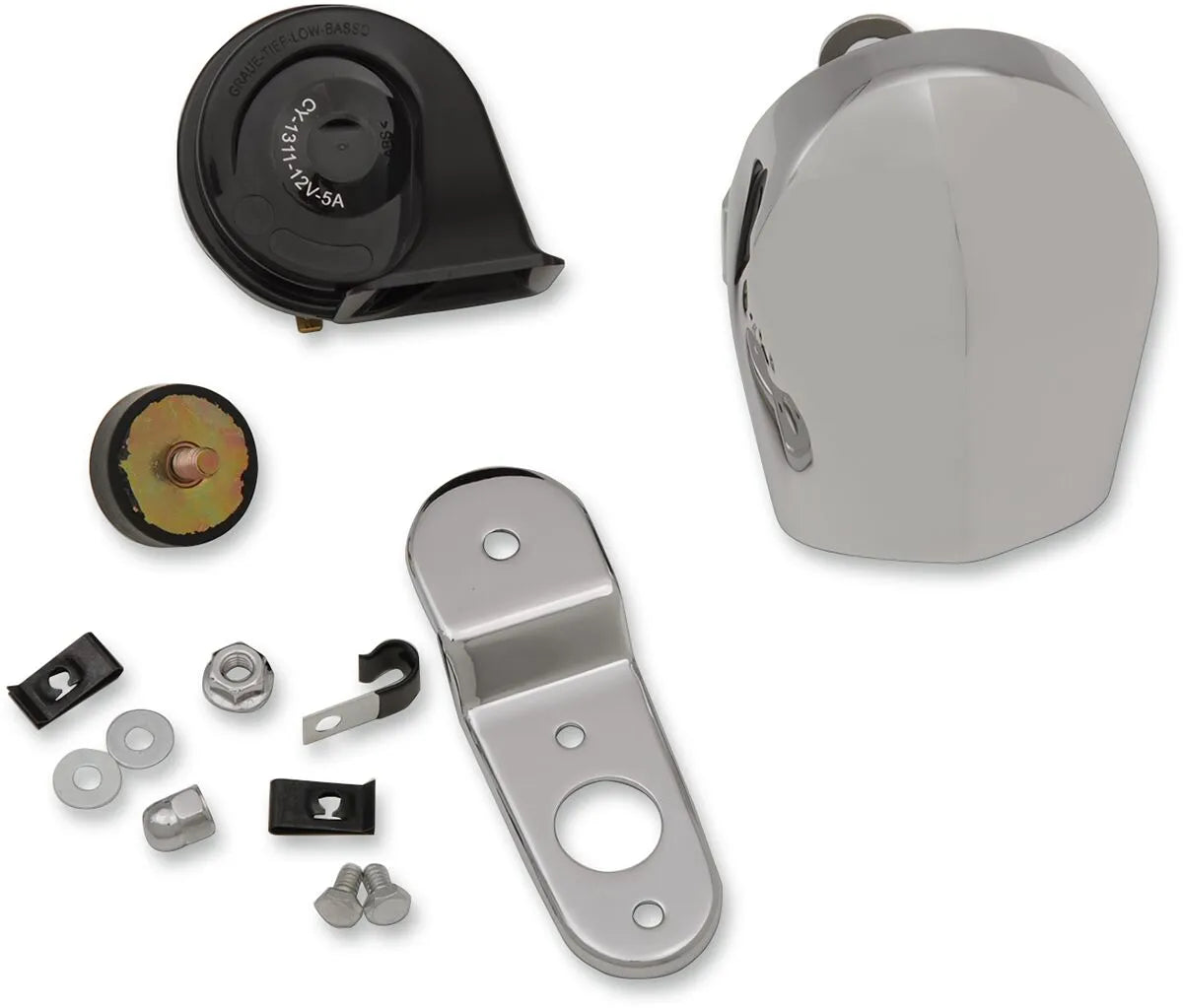 Drag Specialties Electric Horn Kit - 12v, 110db