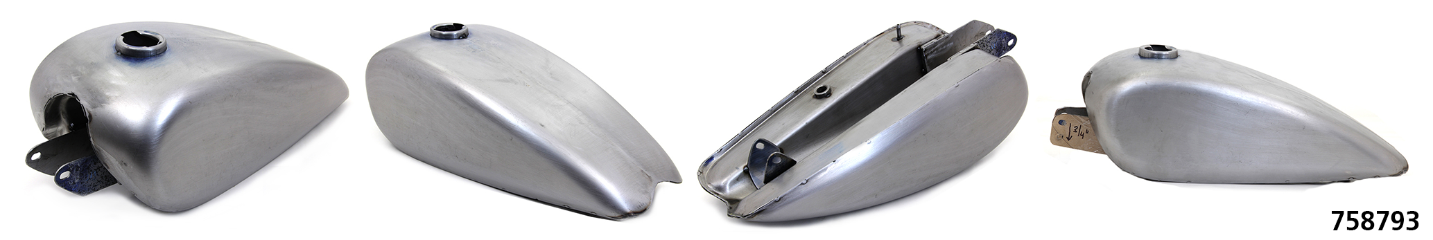 V-Twin Replica XL 2 Gallon Steel Gas Tank Raw – Gas- & Oil Tank