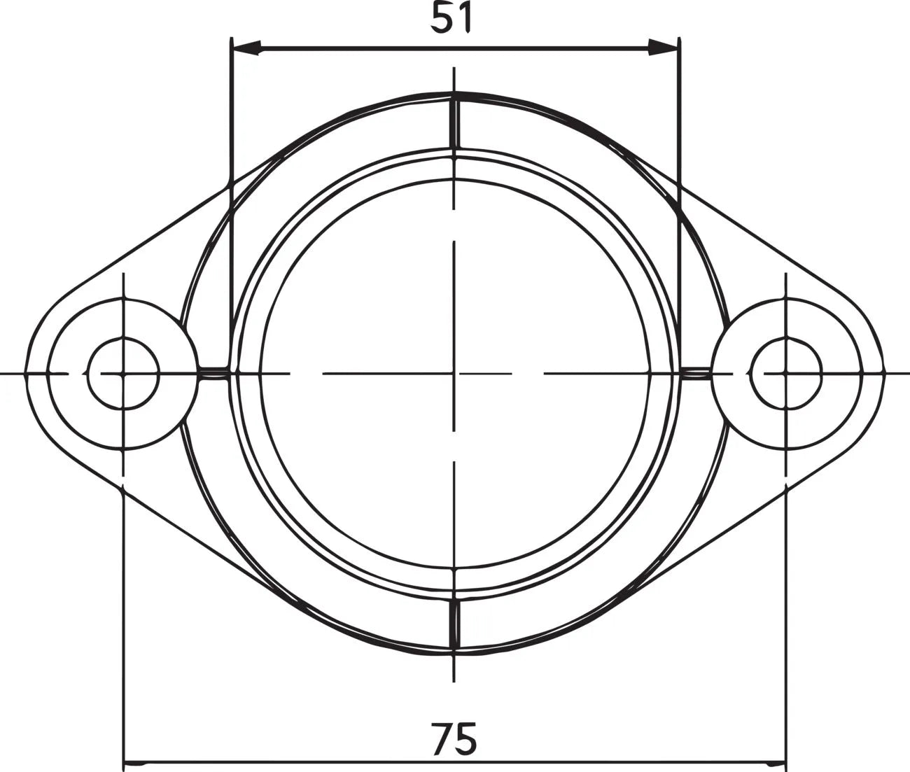 Parts Unlimited Carburetor Mounting Flange