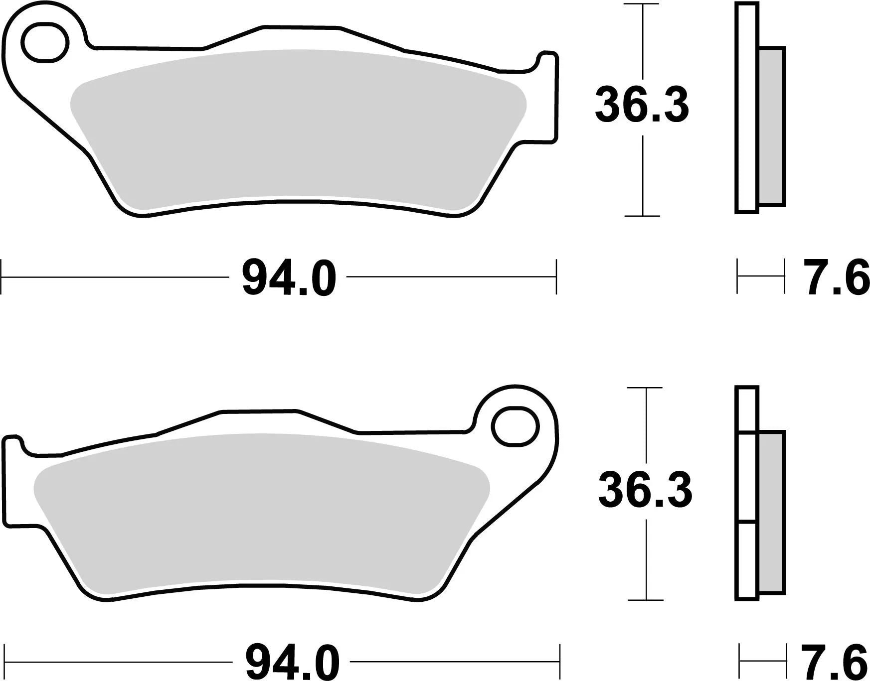 Sbs Cs Carbon Zestaw Klocków Hamulcowych - Przód & Tył