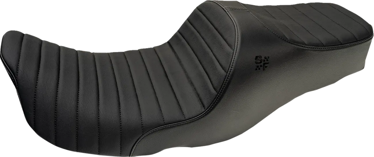 Slyfox Chariot Seat Black Classic Stitch for FLH/FLT 1997-2007