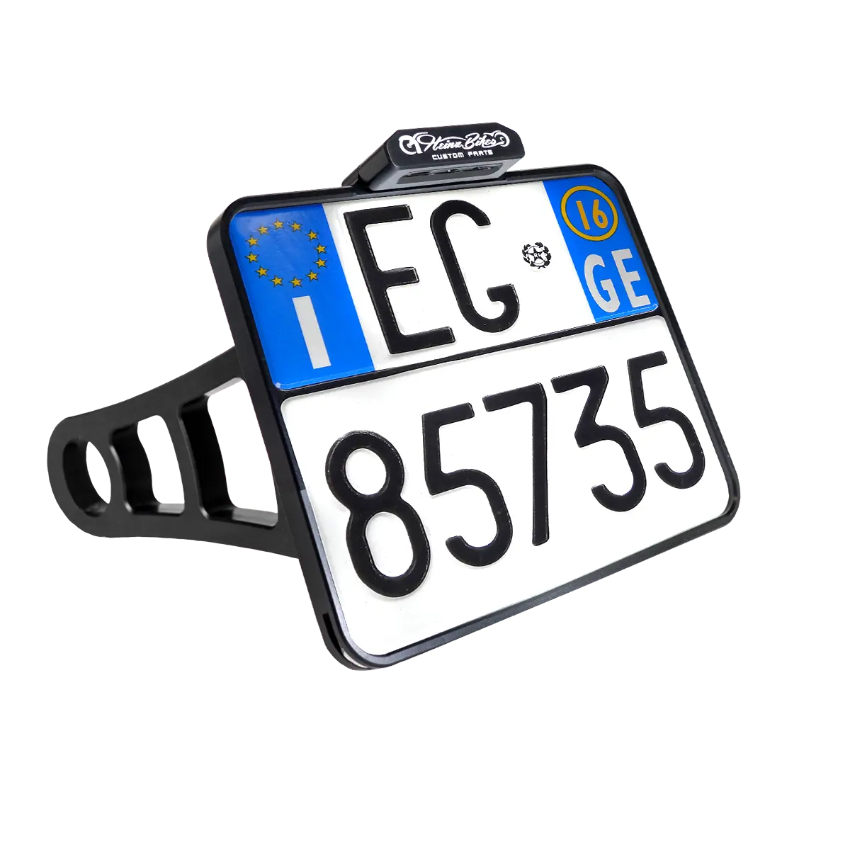 Heinz Bikes License Plate Side Mount For 3/4" Axles