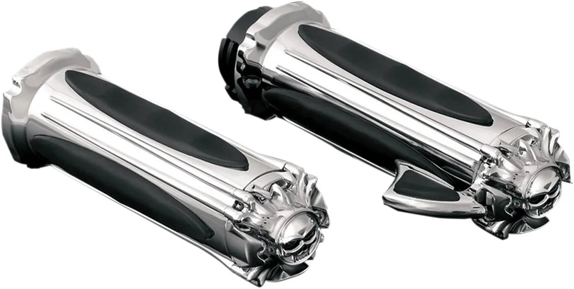 Kuryakyn Zombie Grips - Chrome, 1"