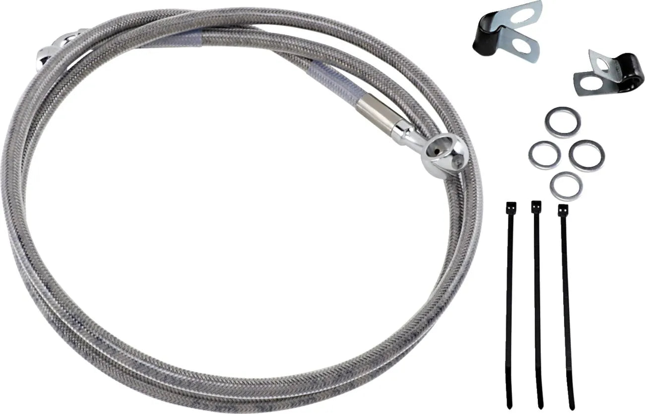 Drag Specialties Zestaw przedłużonego przewodu hamulcowego - 50" Stal nierdzewna