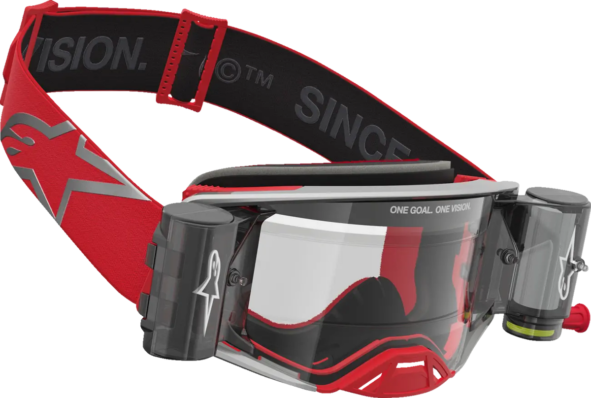 Alpinestars Supertech Firma Roll-Off Goggle Red/Silver/Clear