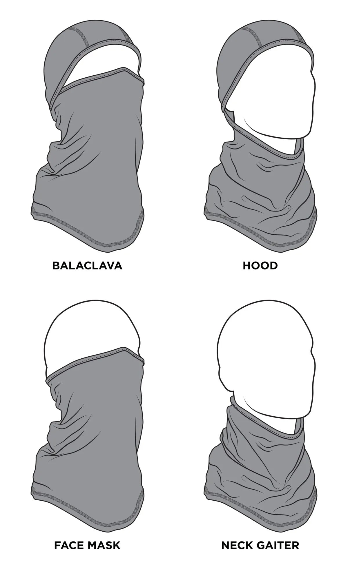 Zan Headgear SportFlex Convertible Balaclava Winter Camo
