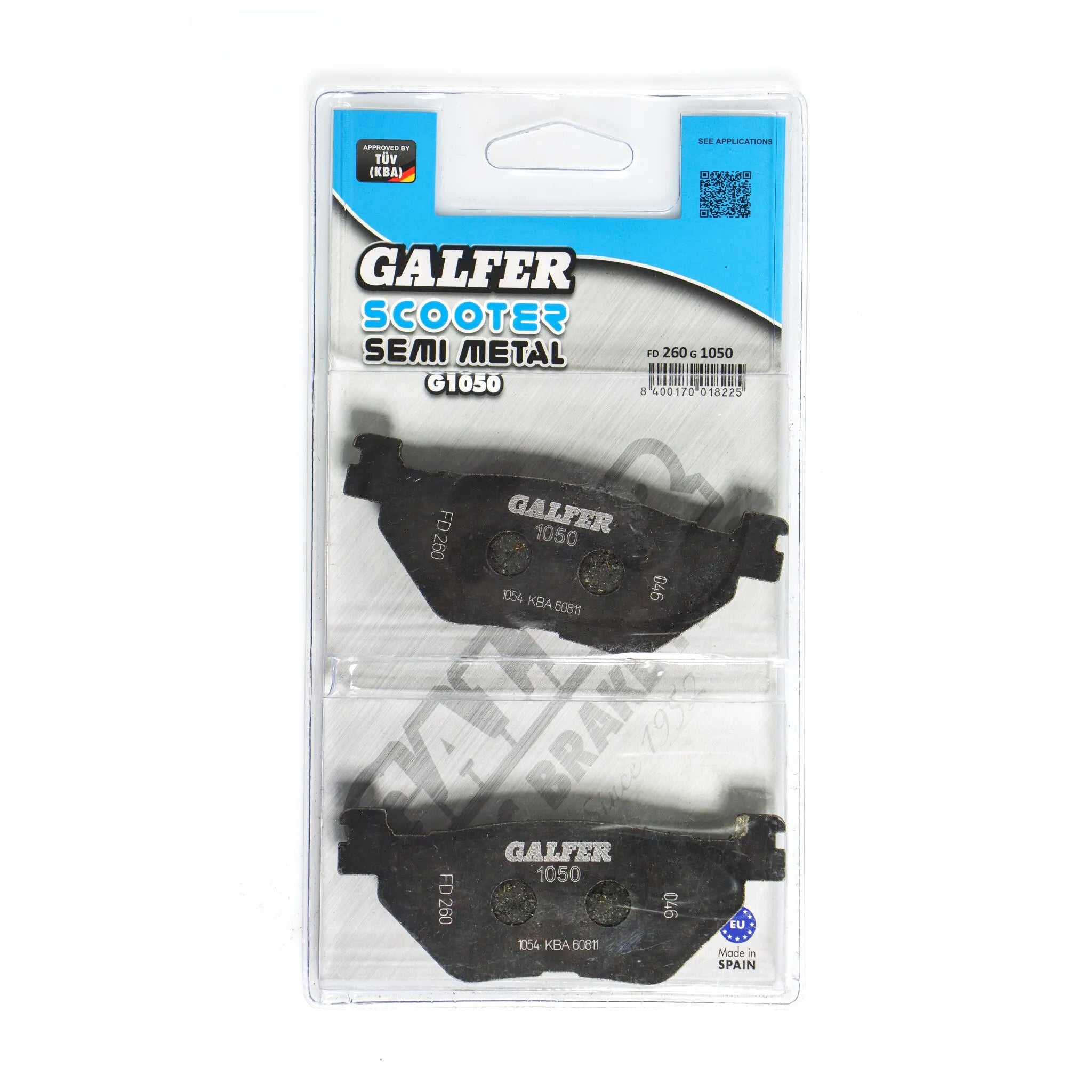 Galfer Semi-metallic Brake Pads - Oem Replacement - Rear