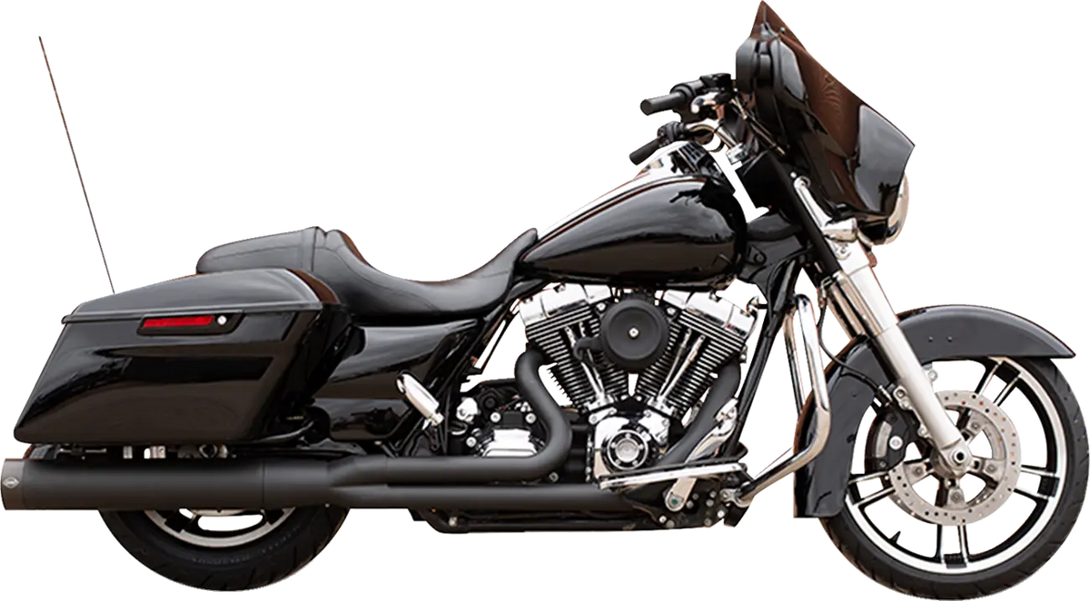S&S Cycle Sidewinder 2:1 Black Exhaust System 4-1/2" Muffler