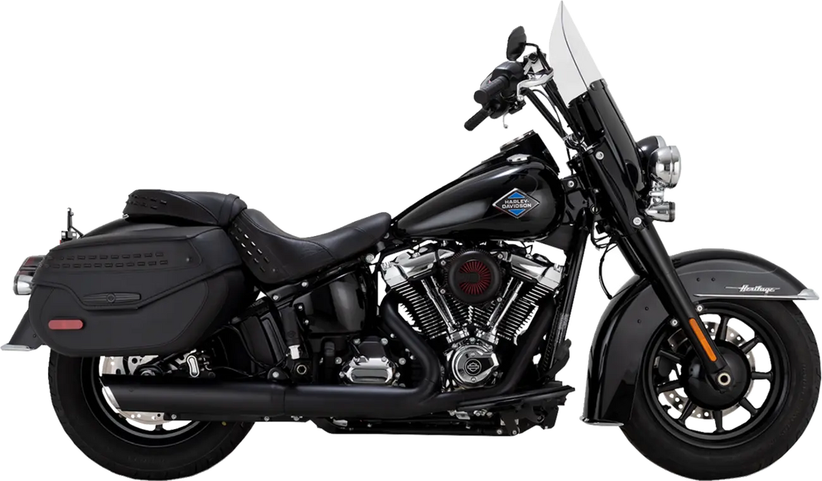 Vance & Hines Twin Slash Slip-On Muffler Black 4" diameter