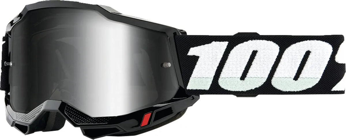 100% Accuri 2 Youth Goggle Black Mirror Silver Lens