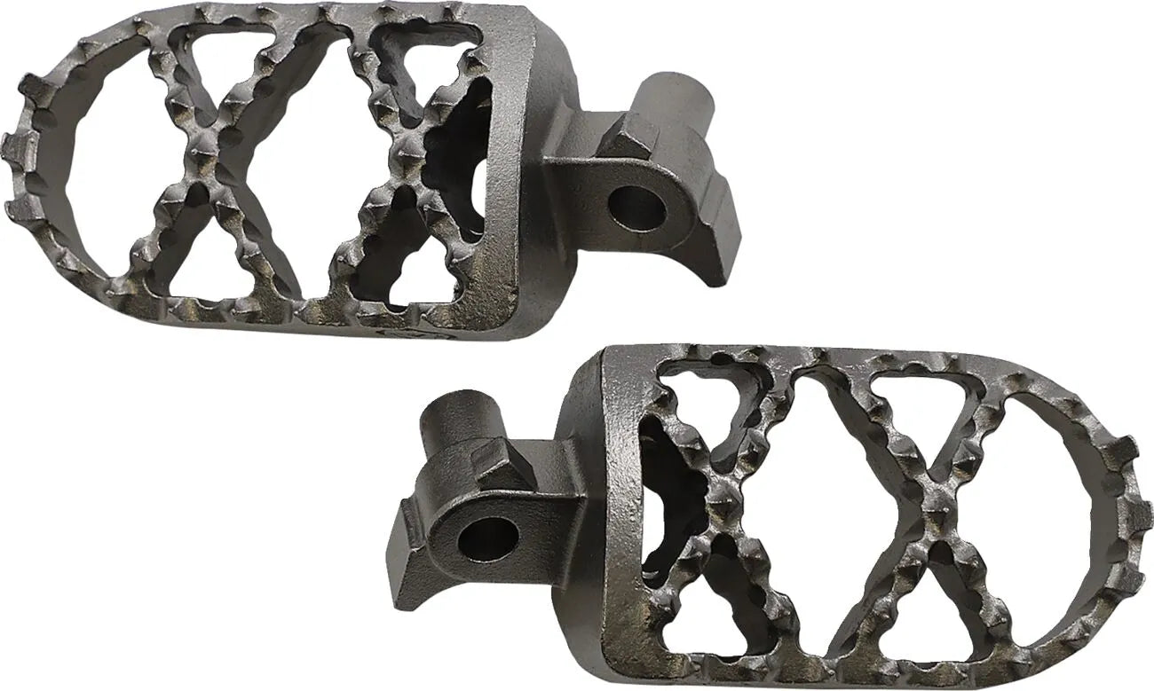 Moose Offroad Pro Foot Pegs - Stainless Steel
