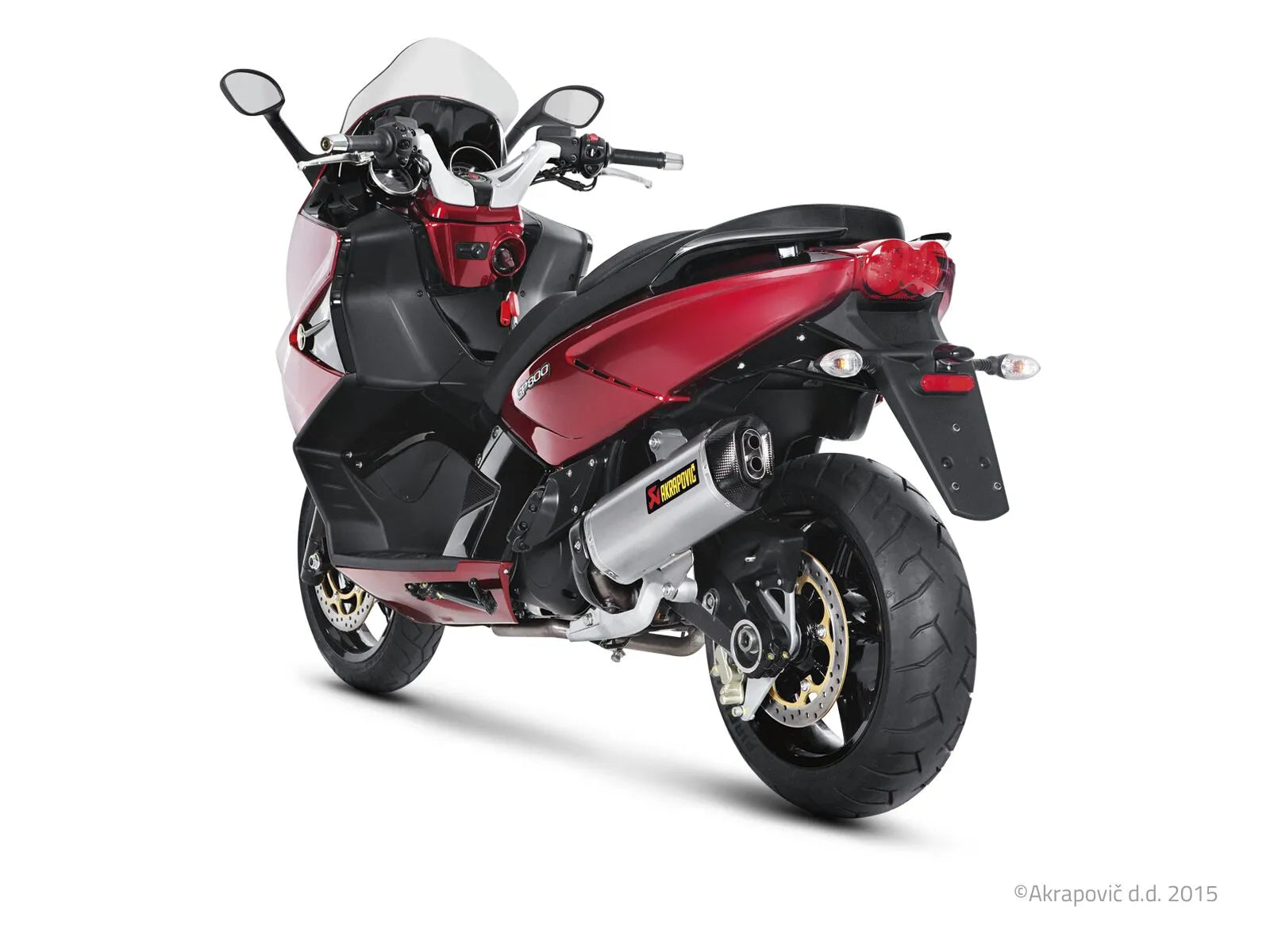 Tłumik Nakładany Akrapovic Slip-on Line Do Skuterów - Homologacja Drogowa ECE