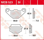 Trw Si Series Spiekane Klocki Hamulcowe Off-road - Przód & Tył