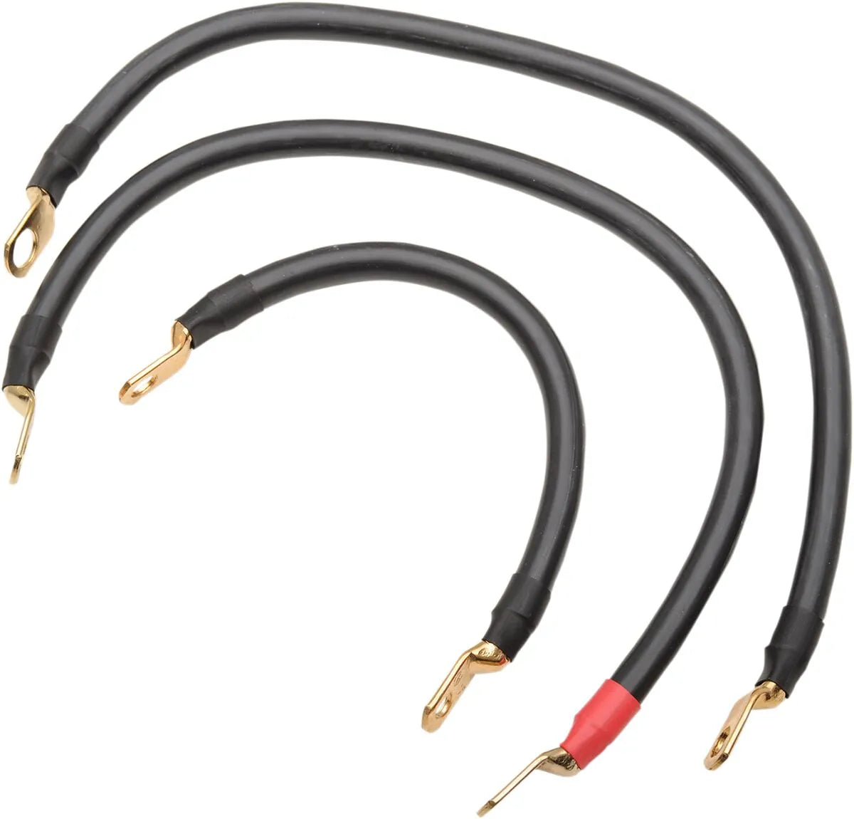 Terry Components Black 4-Gauge Battery Cable Kit for HD FL
