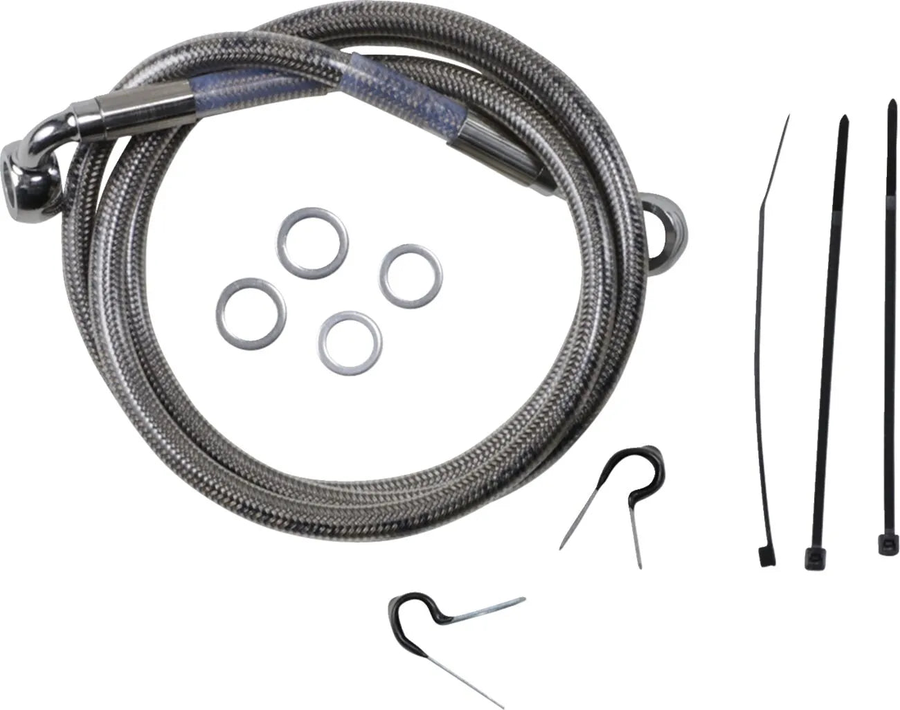 Drag Specialties Zestaw Przewodów Hamulcowych Ze Stali Nierdzewnej Przód Górny 45.25"