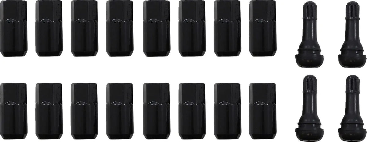 Moose Offroad Lug Nuts 12mm x 1.5 Black 16-Pack Polaris Honda