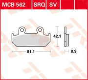 Trw Sv Series Spiekane Klocki Hamulcowe - Przód